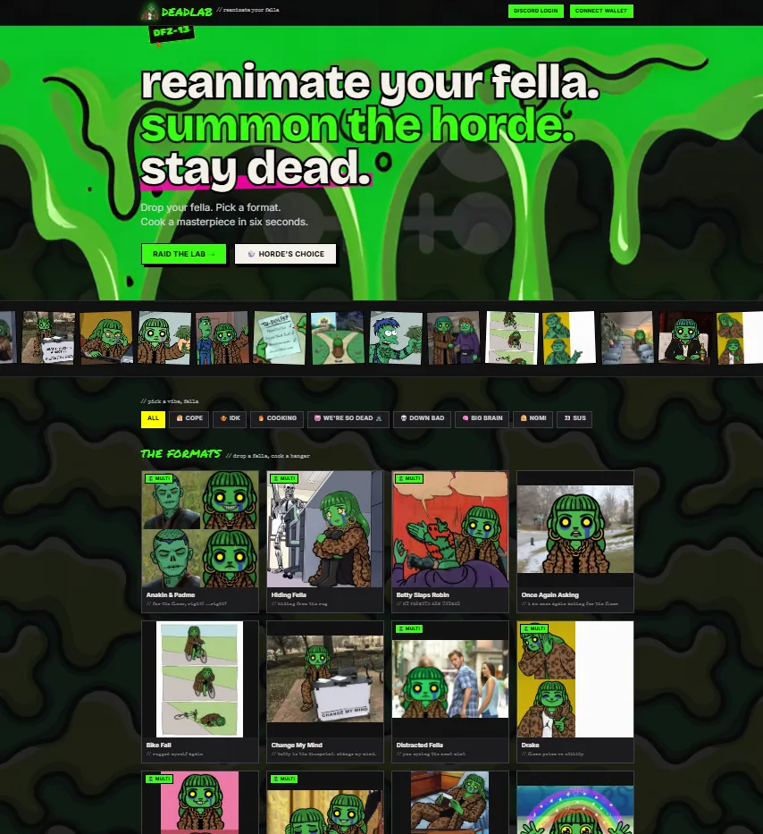 Deadfellaz, a branded studio built on Panel Haus